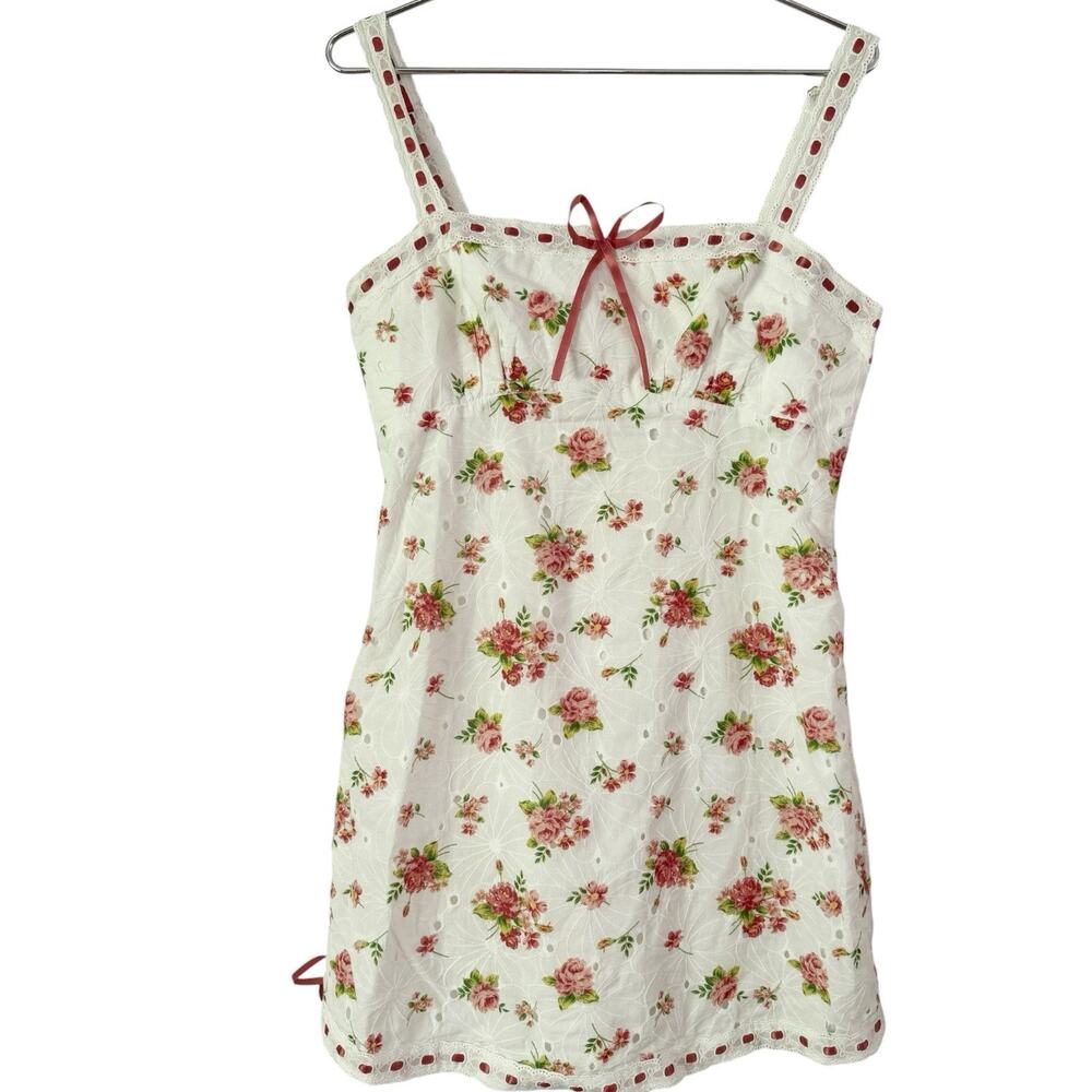 One & Only Collective Dress Size Large Romantic Feminine Lacey Bow - Picture 3 of 10